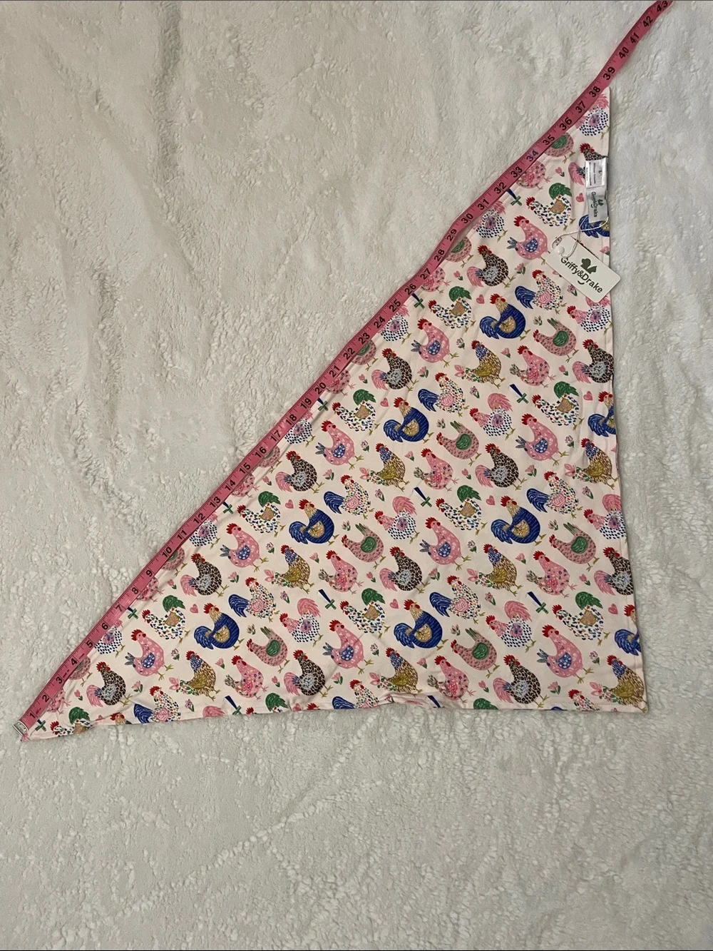 Boutique Pet Bandana Chicken Print